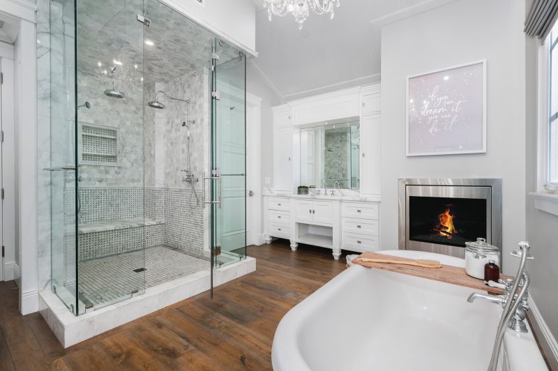 Modern Tub and Shower Combo